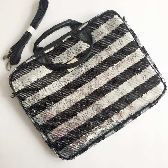 sequin laptop bag